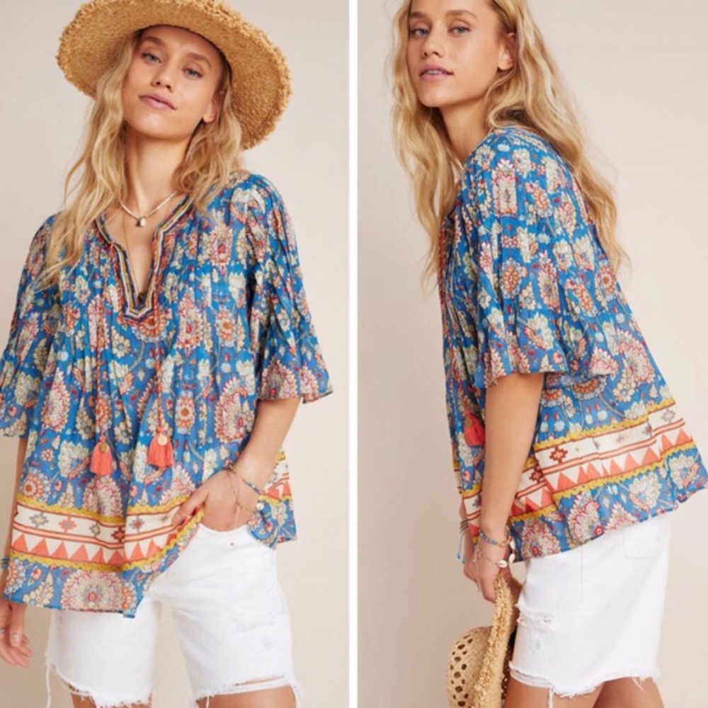 Anthropologie Dulcie Swing blouse